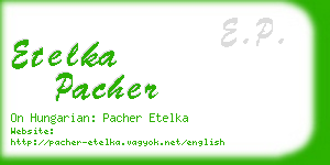 etelka pacher business card